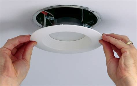 install junction box replace can light|replacing recessed light in box.